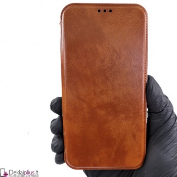 Razor odinis atverčiamas dėklas - rudas (Samsung A54 5G)